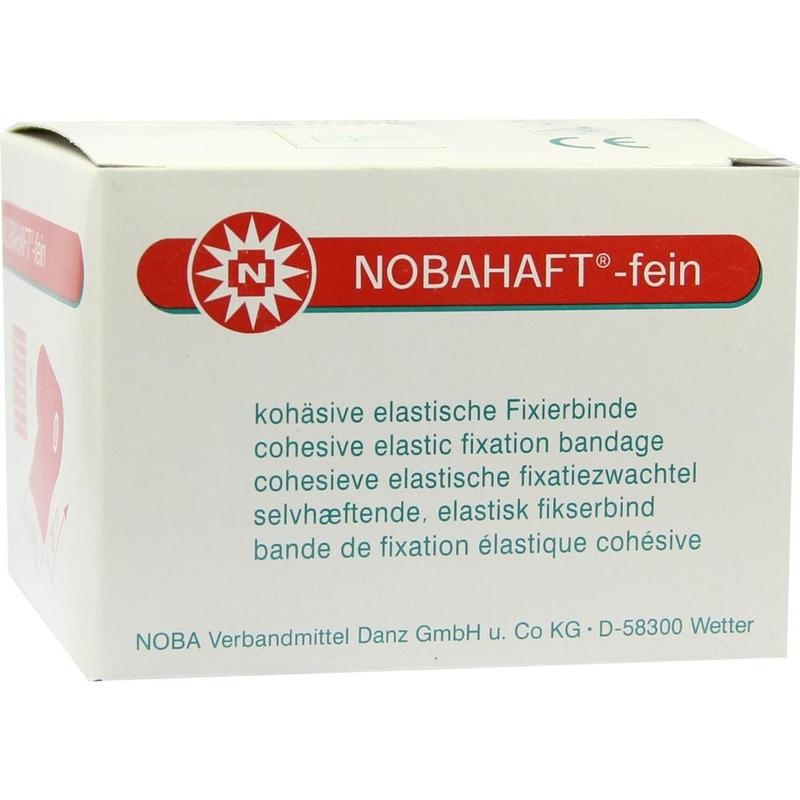 NOBAHAFT fein kohäsive Mullbinde 6 cmx20 m rot