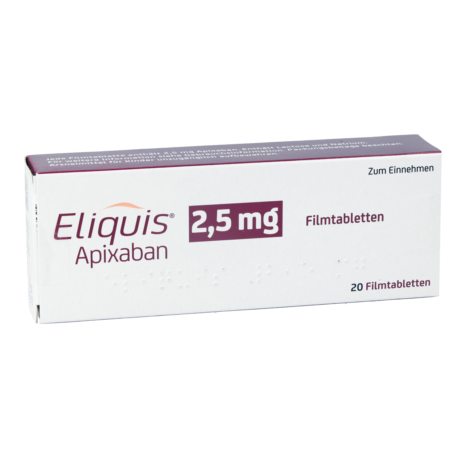 ELIQUIS 2,5 mg Filmtabletten