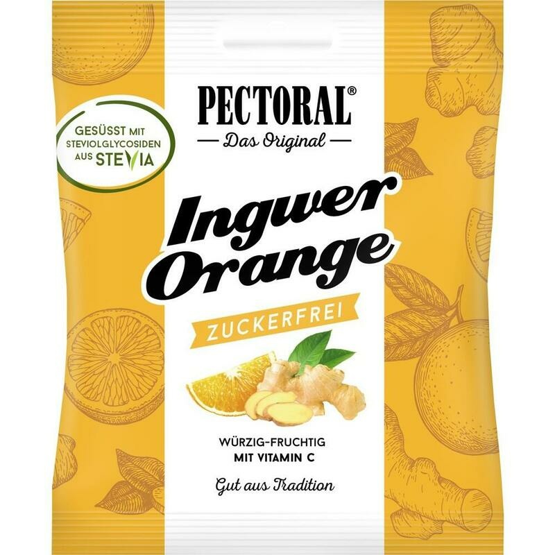 PECTORAL Ingwer Orange Bonbons zuckerfrei