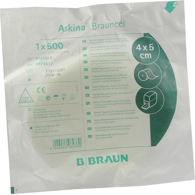 ASKINA Brauncel 4x5 cm Zellstofftupfer