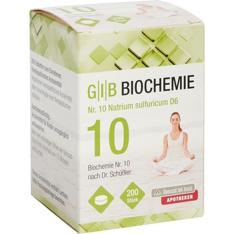 GIB Biochemie Nr.10 Natrium sulfuricum D 6 Tabl.