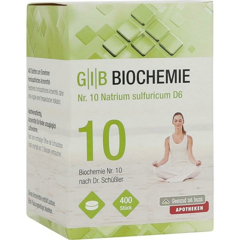 GIB Biochemie Nr.10 Natrium sulfuricum D 6 Tabl.