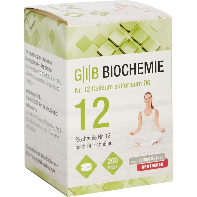 GIB Biochemie Nr.12 Calcium sulfuricum D 6 Tabl.