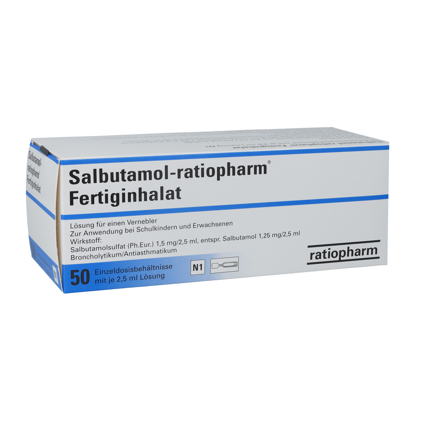 SALBUTAMOL-ratiopharm Fertiginhal.Lsg.f.e.Vernebl.