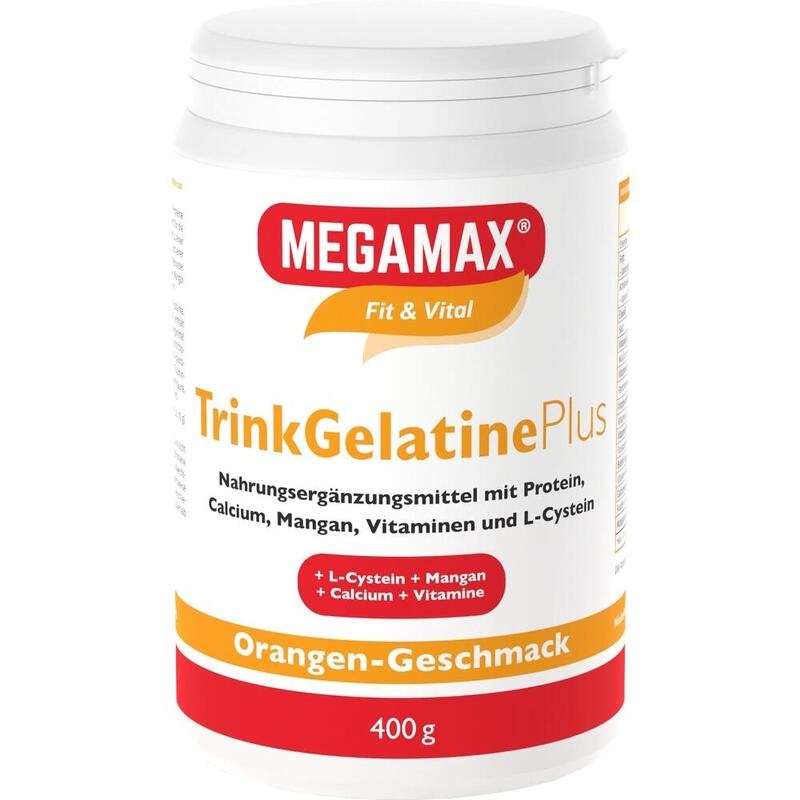 TRINKGELATINE Orange Megamax Pulver