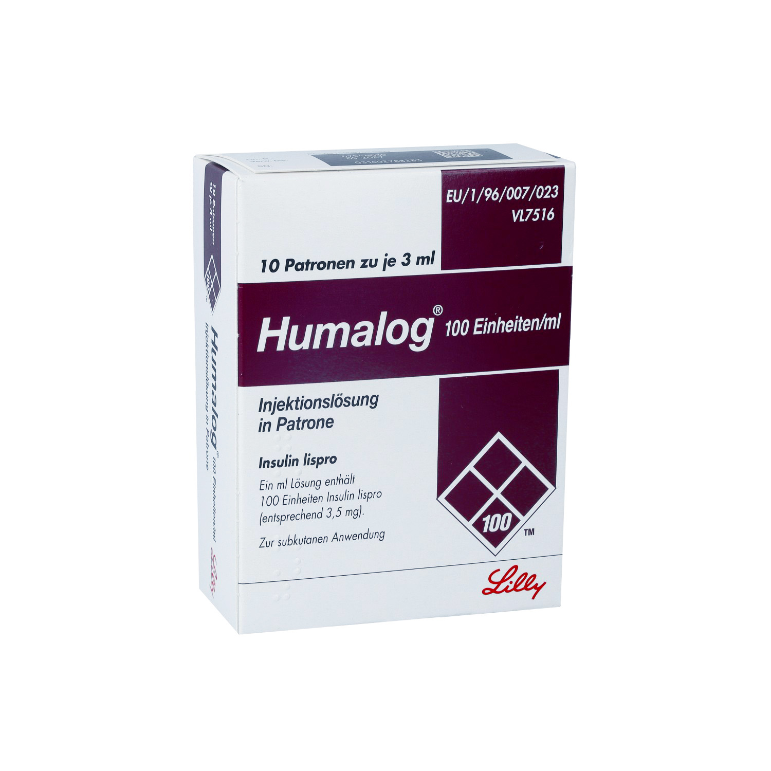 HUMALOG 100 E/ml Patrone Injektionslösung