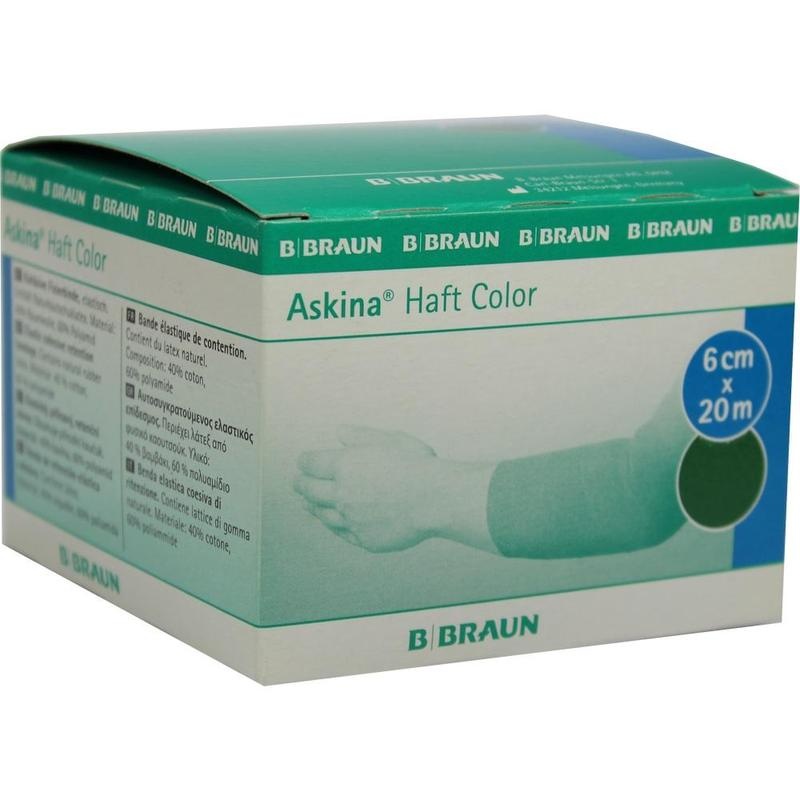 ASKINA Haftbinde Color 6 cmx20 m grün