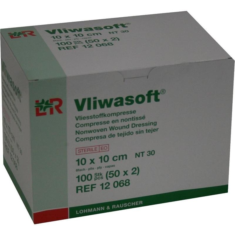 VLIWASOFT Vlieskompressen steril 10x10 cm 6l.