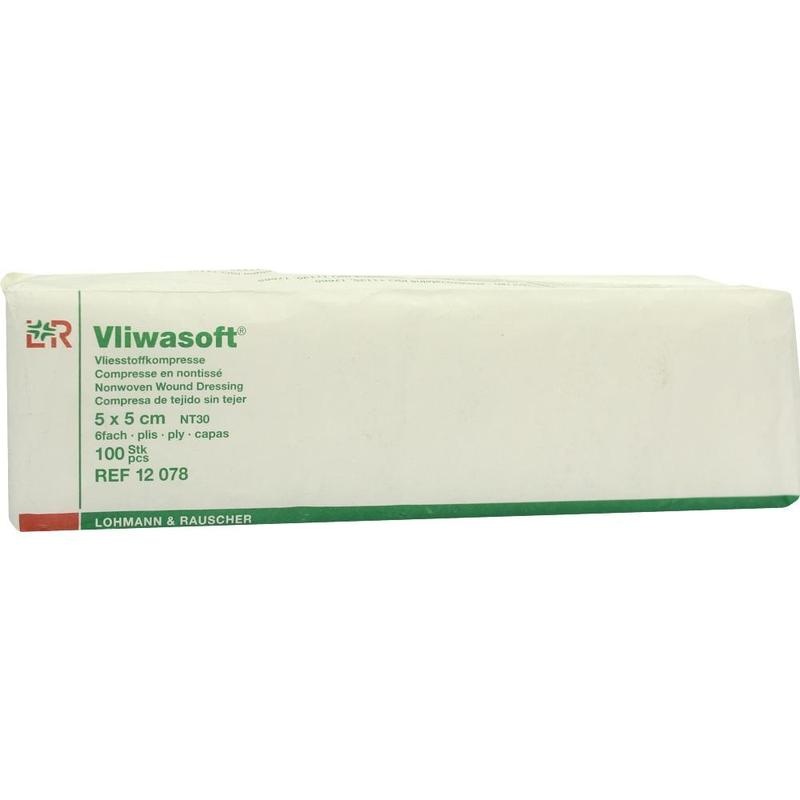 VLIWASOFT Vlieskompressen unsteril 5x5 cm 6l.