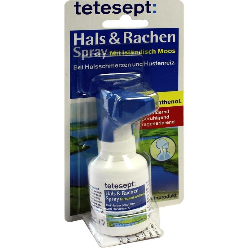 tetesept Hals & Rachen Spray – Mit Isländisch Moos & Dexpanthenol