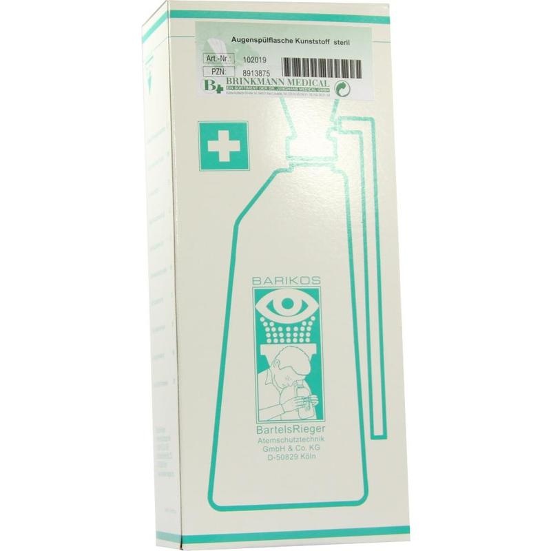 AUGENSPÜLFLASCHE Barikos m.ste.Flüssigkeit 620ml