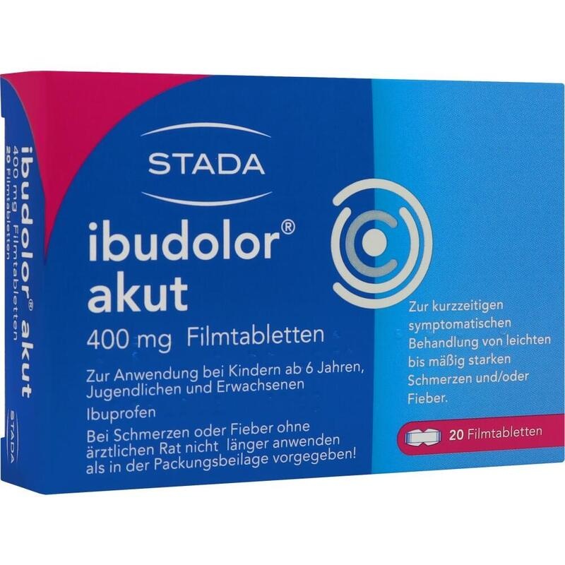 ibudolor akut 400 mg Ibuprofen bei Kopfschmerzen, Zahnschmerzen, Regelschmerzen & Fieber