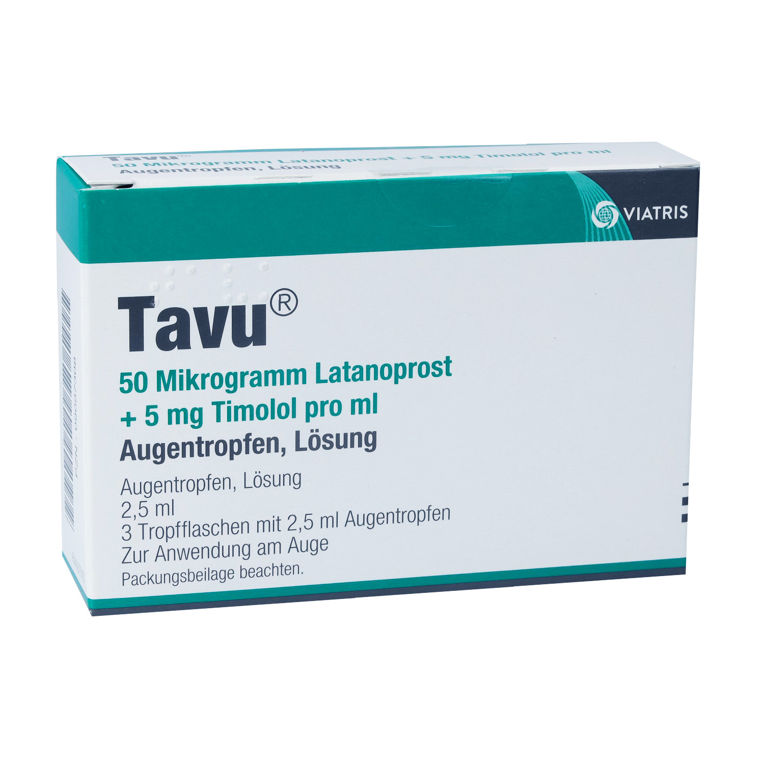TAVU 50 μg Latanoprost + 5 mg Timolol pro ml ATR