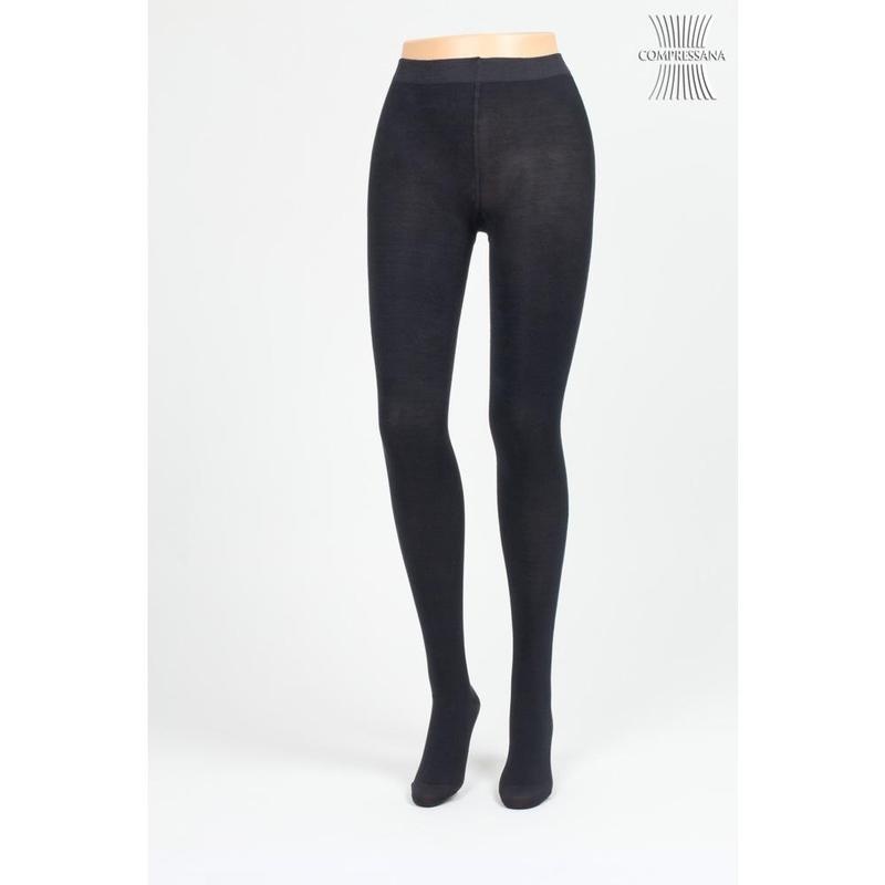 COMPRESSANA Microcotton Strumpfh.BW Gr.2 schwarz