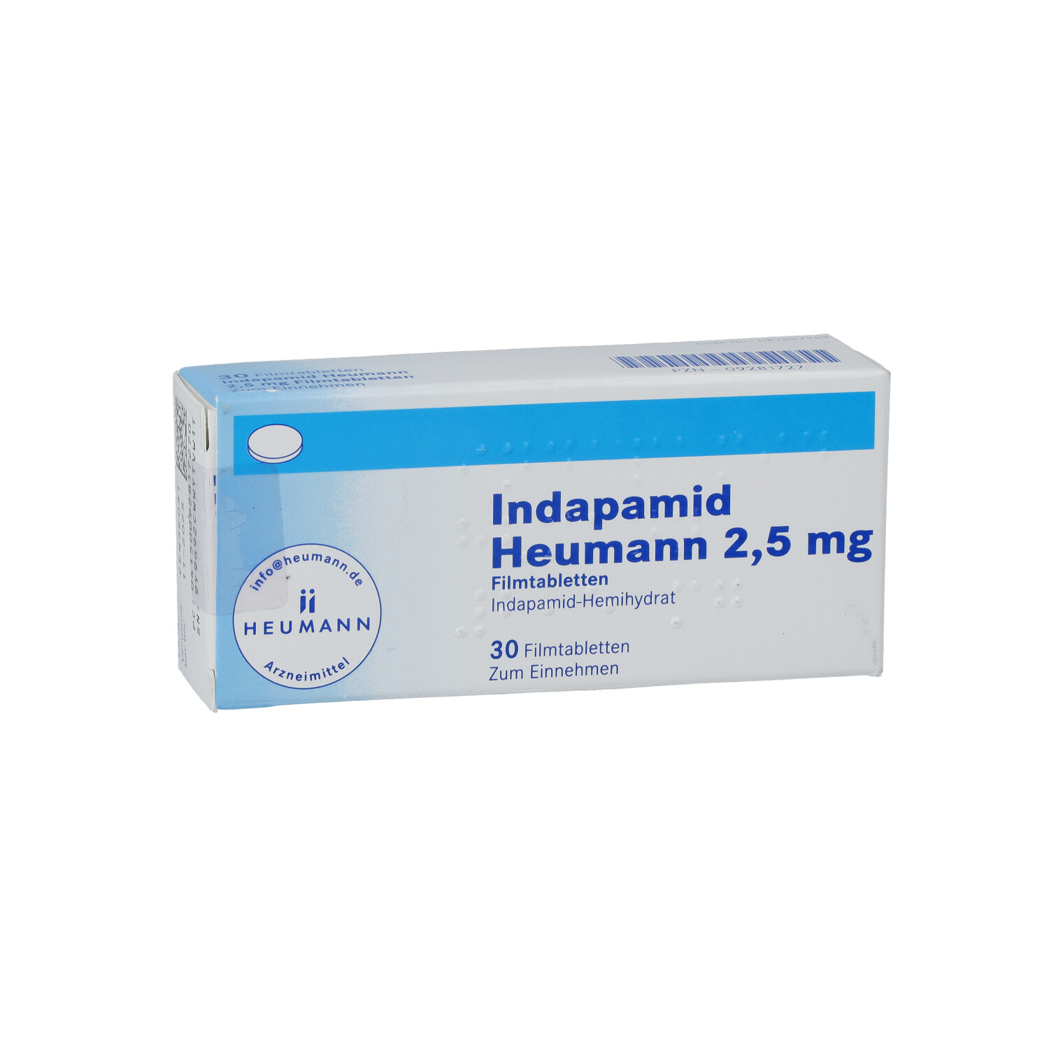 INDAPAMID Heumann 2,5 mg Filmtabletten
