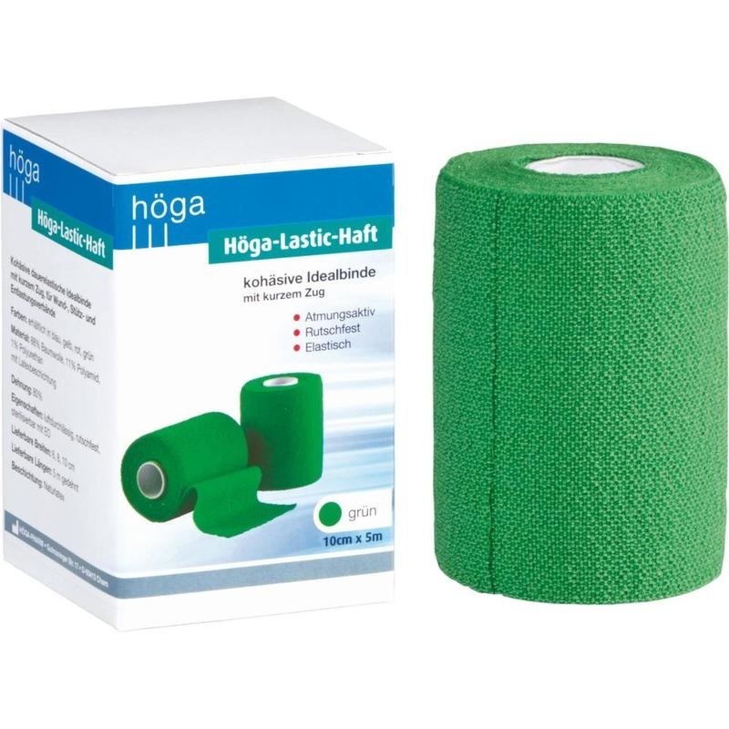 HÖGA-LASTIC-haft Binde 10 cmx5 m grün