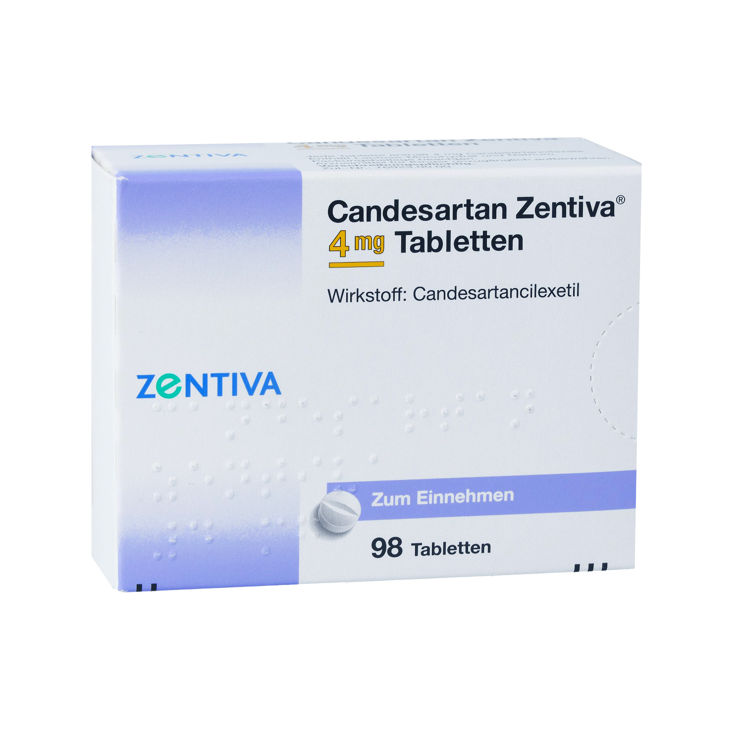 CANDESARTAN Zentiva 4 mg Tabletten