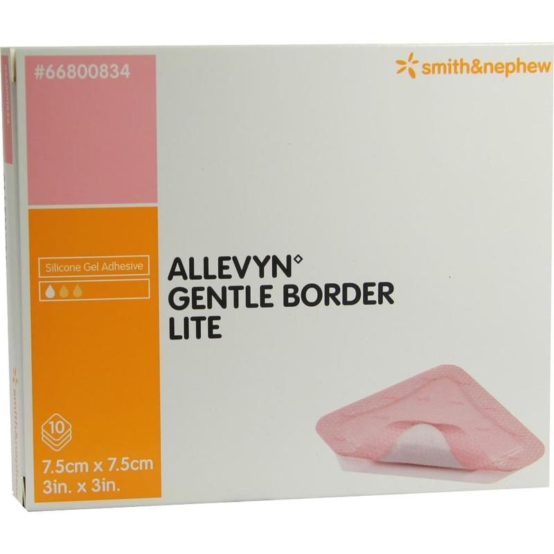 ALLEVYN Gentle Border Lite 7,5x7,5 cm Schaumverb.