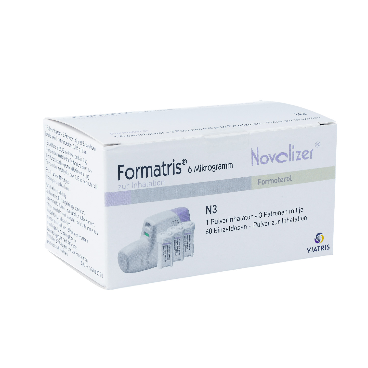 FORMATRIS 6μg Novolizer 3x60 ED Inhalator+Patrone