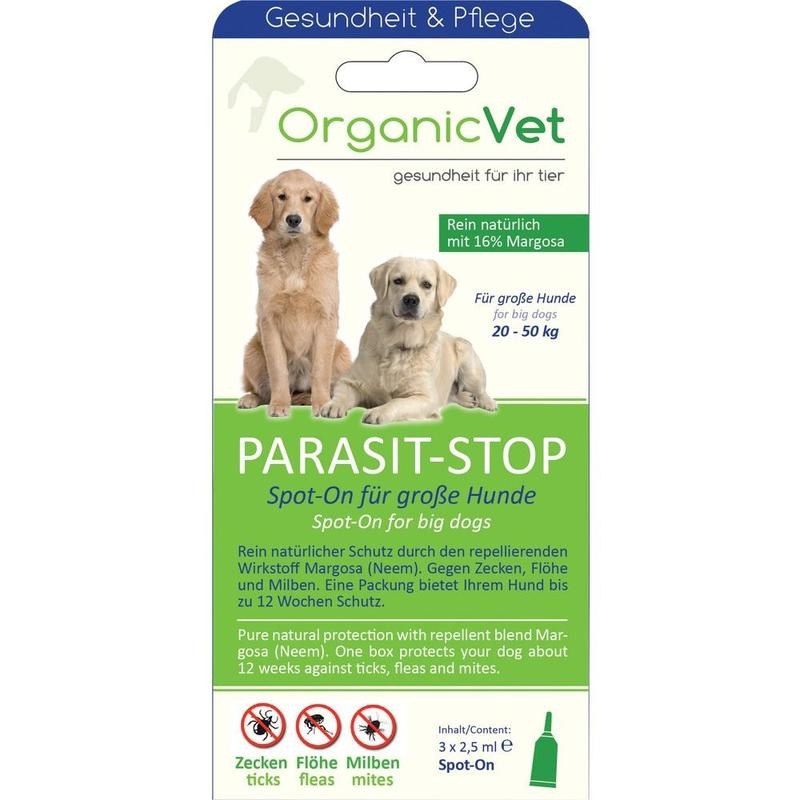 ORGANICVET PARASIT-STOP Spot-on f.große Hunde