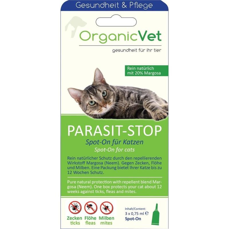 ORGANICVET PARASIT-STOP Spot-on f.Katzen