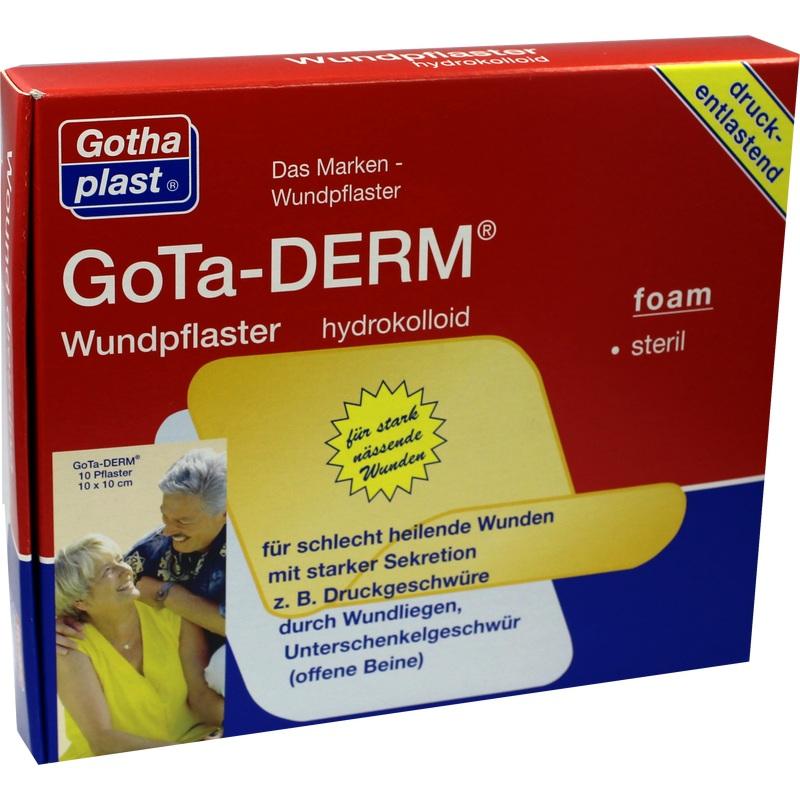 GOTA-DERM foam hydrokoll.Wundpfl.steril 10x10 cm