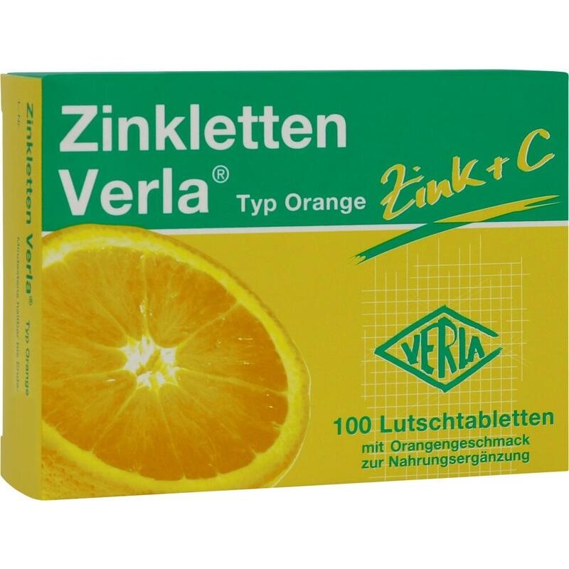 ZINKLETTEN Verla Orange Lutschtabletten