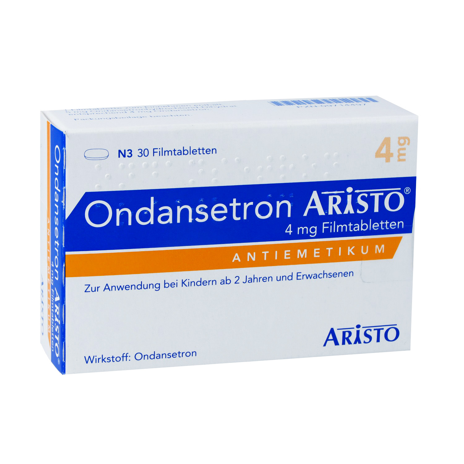 ONDANSETRON Aristo 4 mg Filmtabletten