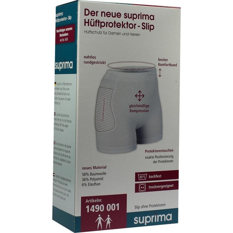 SUPRIMA Hüftprotektor-Slip Gr.L unisex o.Prot.weiß