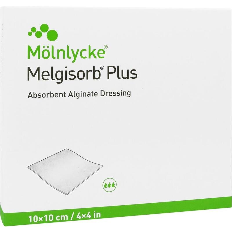MELGISORB Plus Alginat Verband 10x10 cm steril