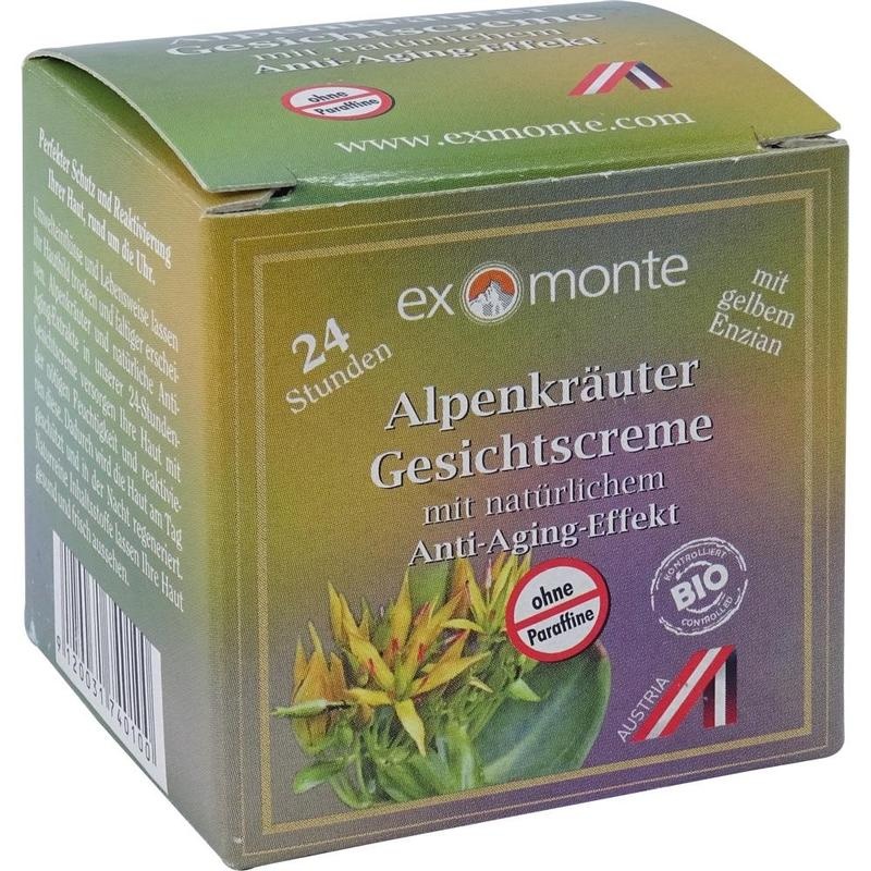 ALPENKRÄUTER Gesichtscreme exmonte ohne Paraffine