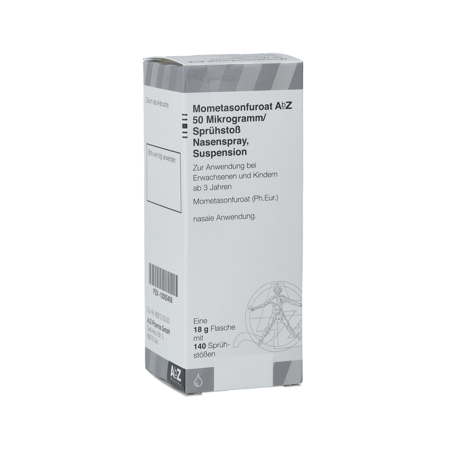 MOMETASONFUROAT AbZ 50 μg/Spr.St.Nasenspr.Susp.140
