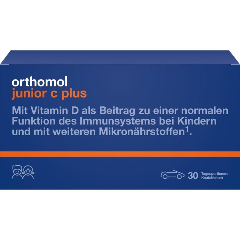 Orthomol junior C plus – Kautabletten fürs Immunsystem, Waldfrucht-Geschmack