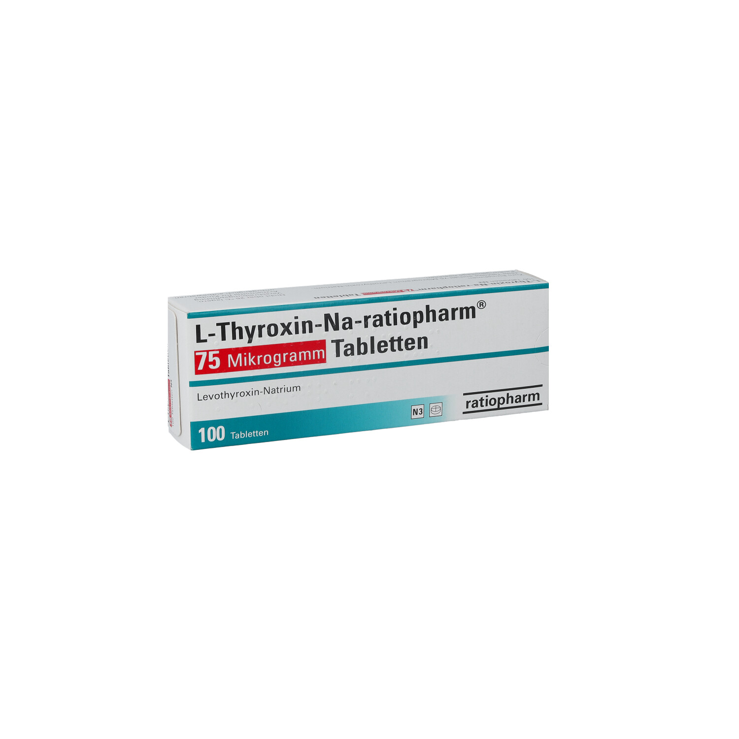 L-THYROXIN-Na-ratiopharm 75 Mikrogramm Tabletten