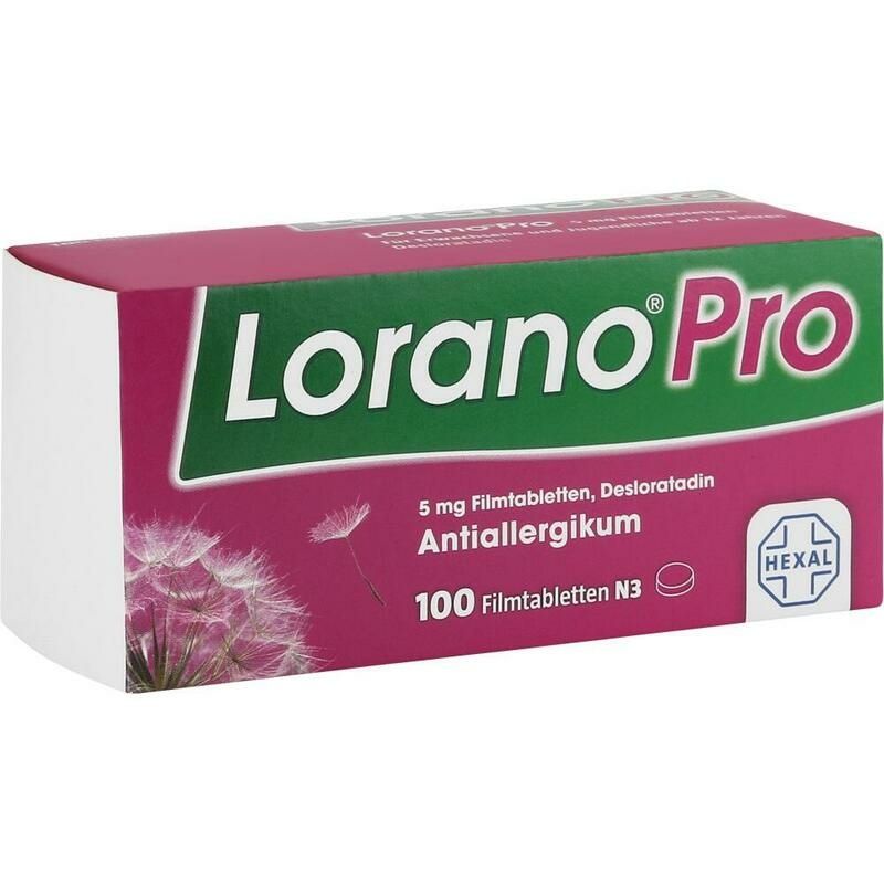 LoranoPro Allergietabletten bei starkem Heuschnupfen, Hausstaub- & Tierhaarallergie