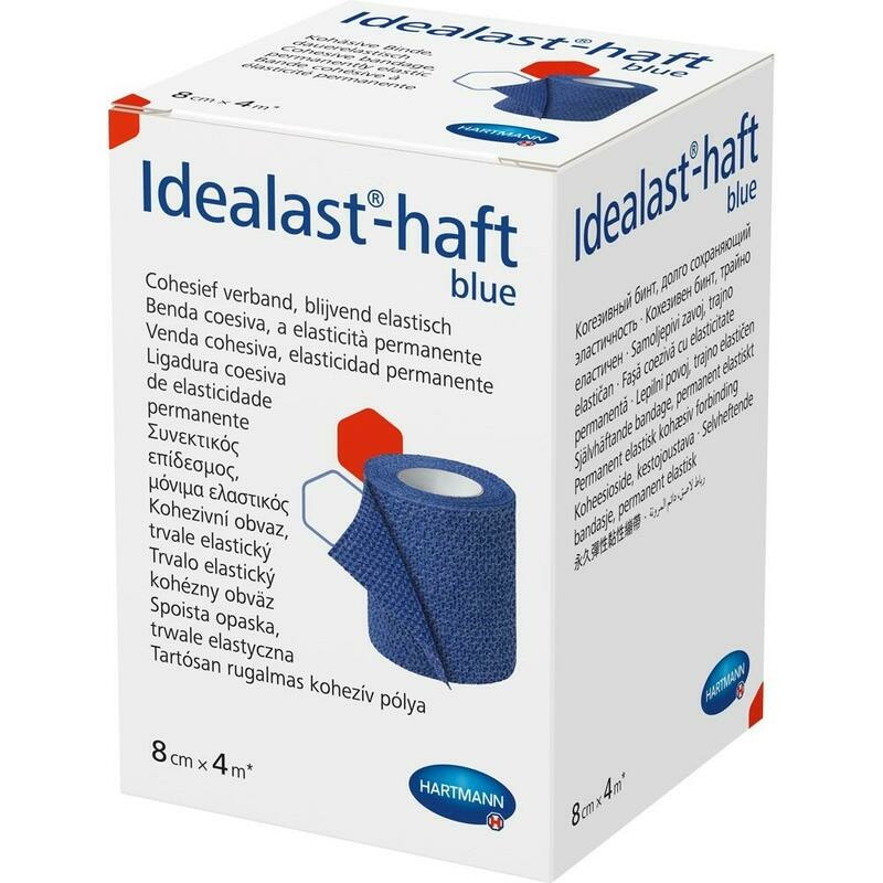 IDEALAST-haft color Binde 8 cmx4 m blau