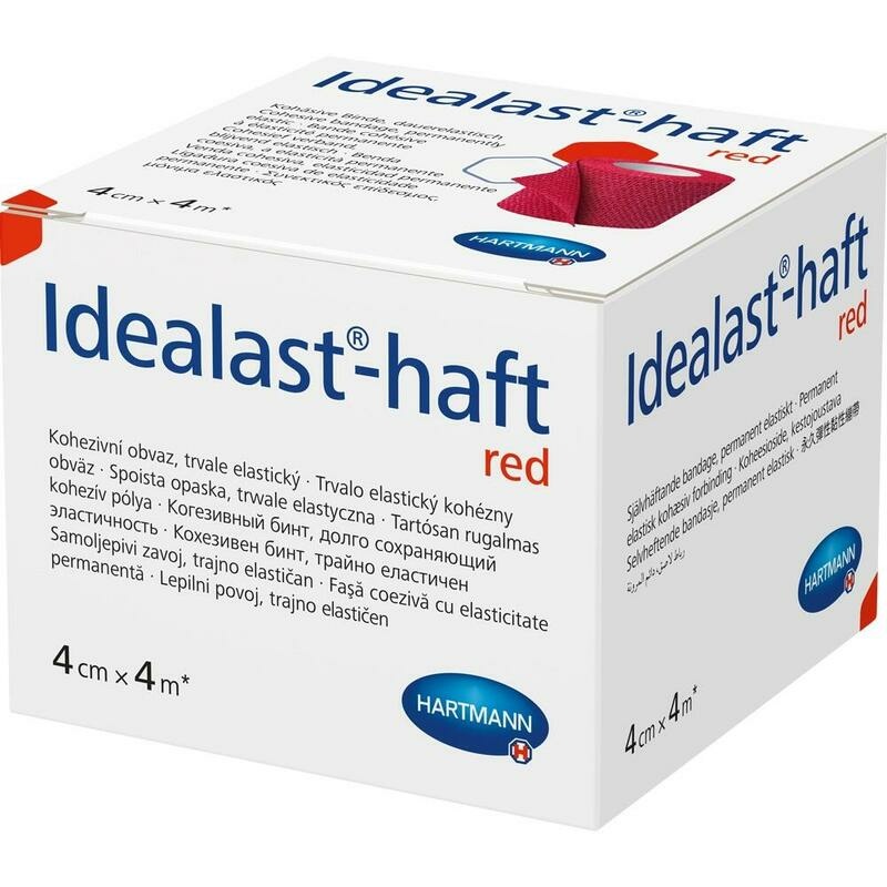 IDEALAST-haft color Binde 4 cmx4 m rot