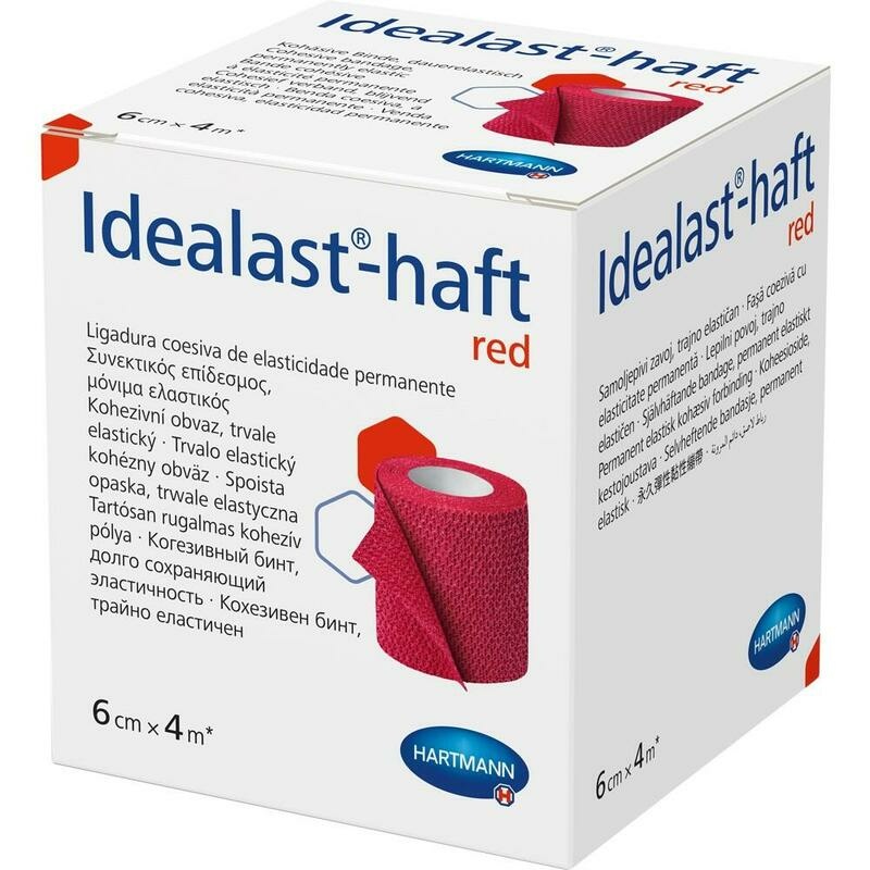 IDEALAST-haft color Binde 6 cmx4 m rot