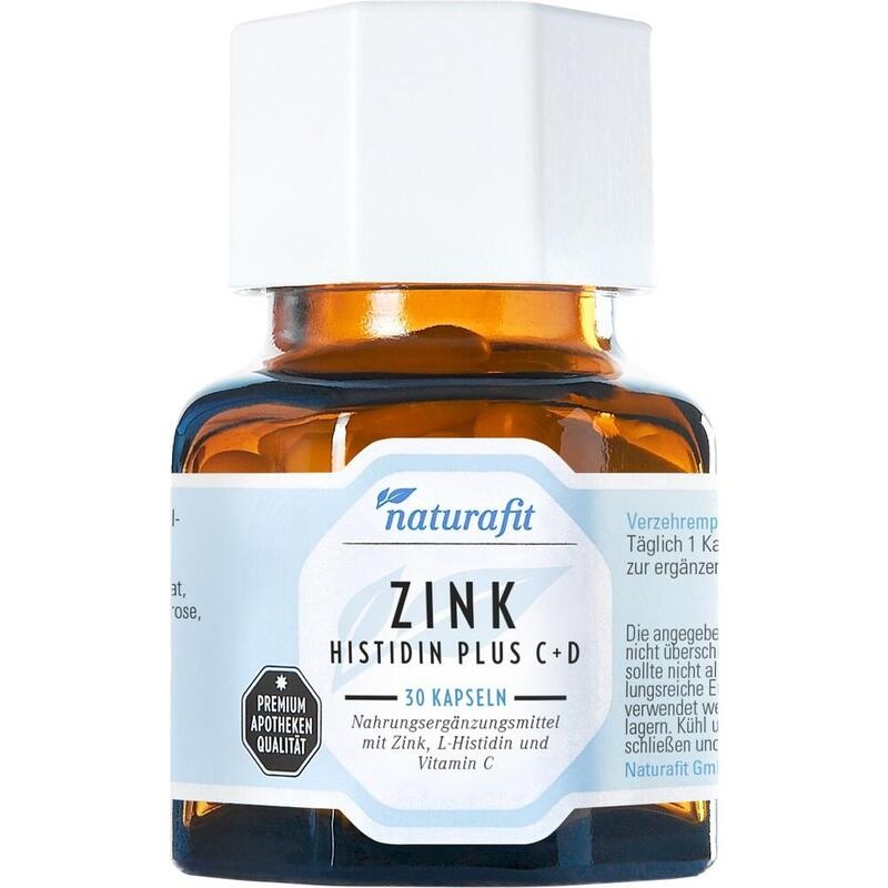 NATURAFIT Zink Histidin plus C+D Kapseln