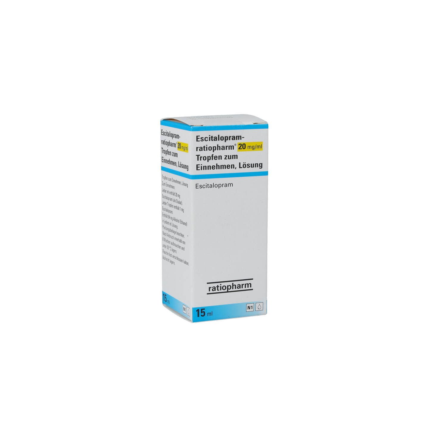 ESCITALOPRAM-ratiopharm 20 mg/ml Tropf.z.Einnehmen