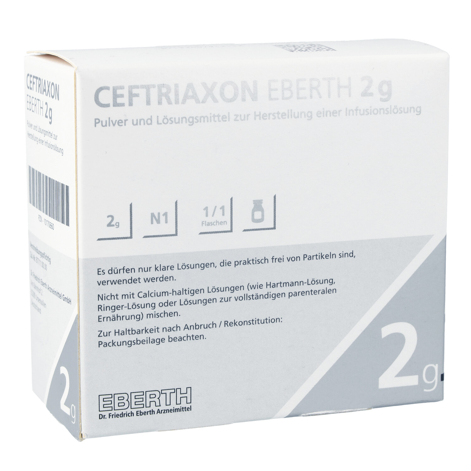 CEFTRIAXON Eberth 2 g Plv.u.LM z.Herst.e.Inf.-Lsg.