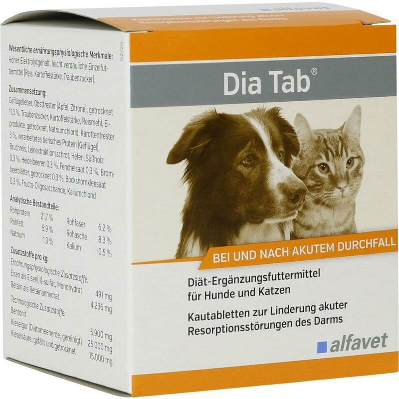 DIA TAB Kautabletten f.Hunde/Katzen