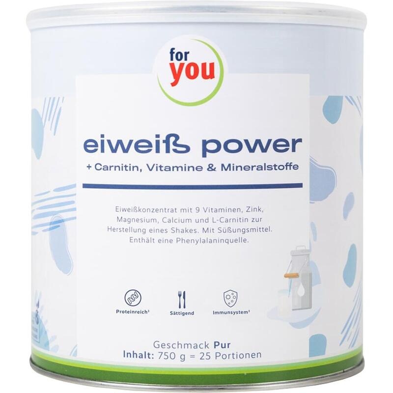 FOR YOU eiweiß power pur Pulver