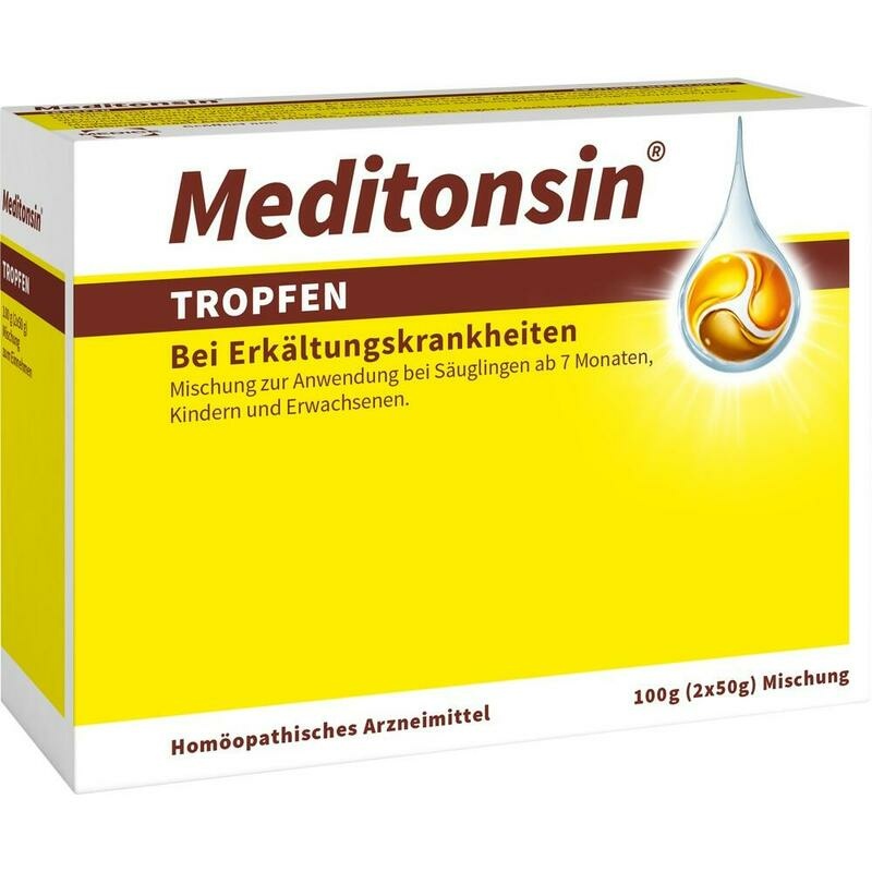 Meditonsin Tropfen bei ersten Anzeichen einer Erkältung, Halskratzen & laufender Nase - Vorteilspackung