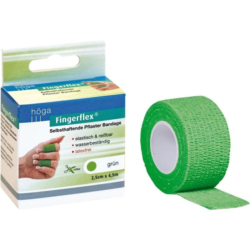 FINGERFLEX 2,5 cmx4,5 m grün latexfrei