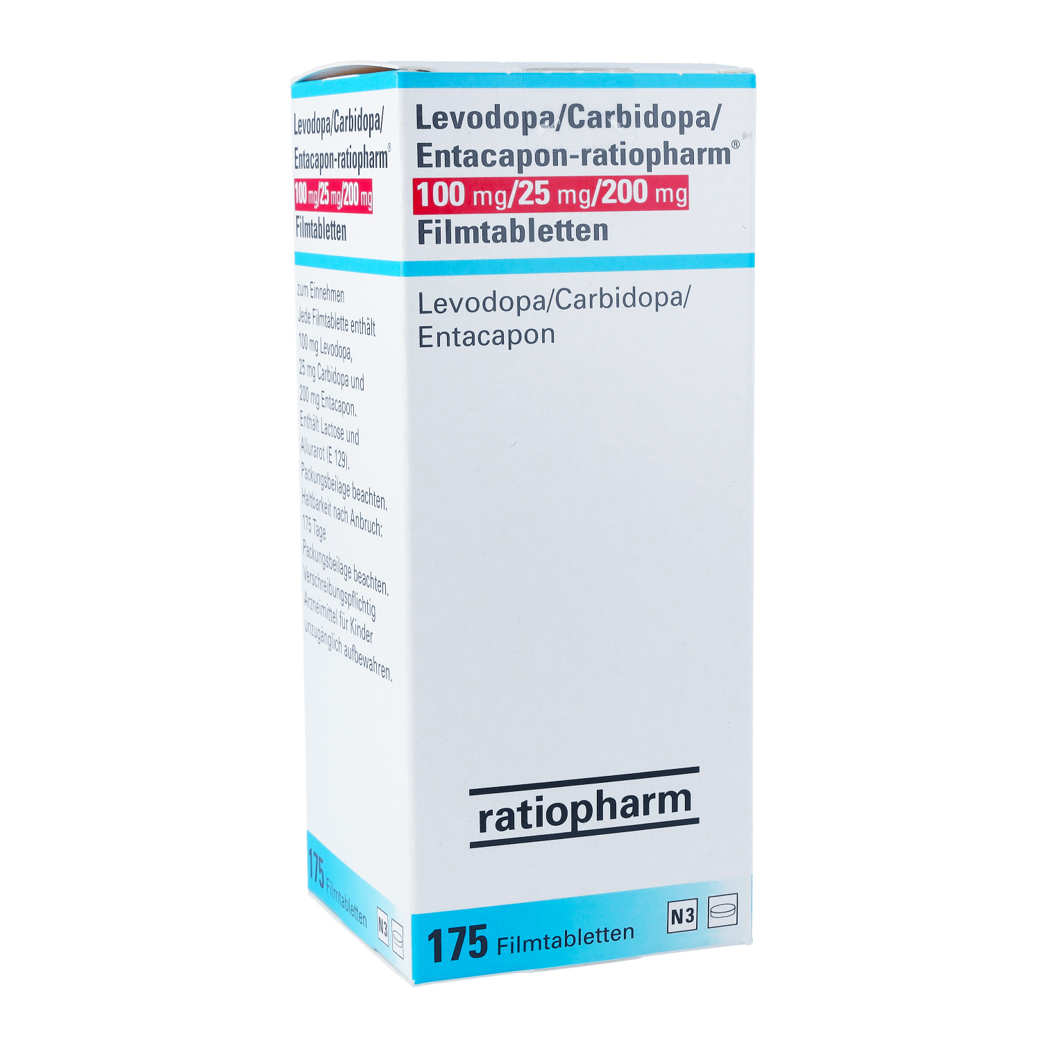 LEVODOPA/Carbidopa/Entacapon-ratio. 100/25/200