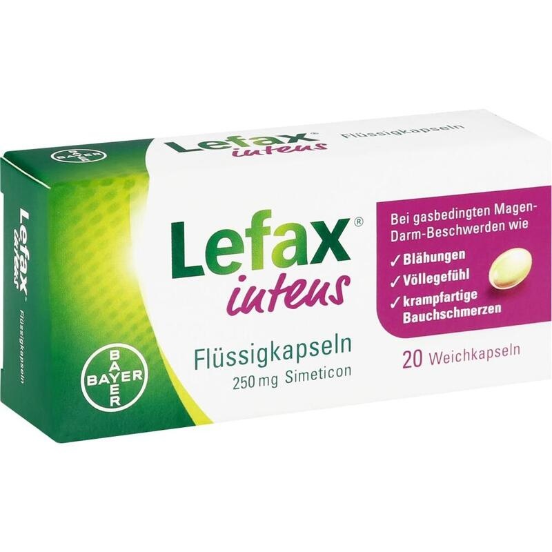 LEFAX intens Flüssigkapseln 250 mg Simeticon – Bei Blähungen & Völlegefühl