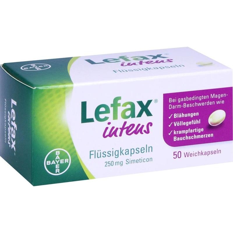 LEFAX intens Flüssigkapseln 250 mg Simeticon – Bei Blähungen & Völlegefühl