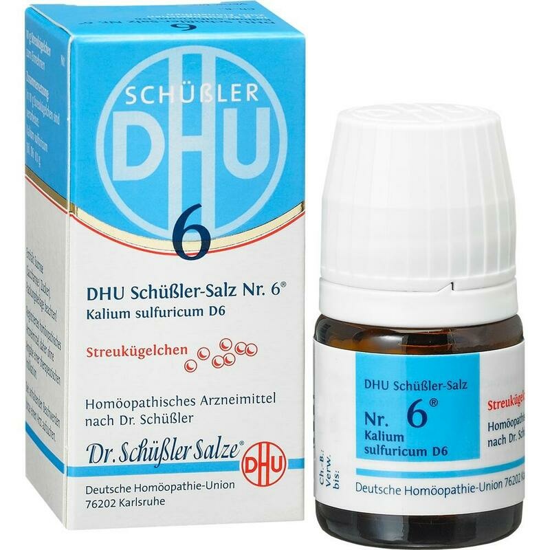 BIOCHEMIE DHU 6 Kalium sulfuricum D 6 Globuli