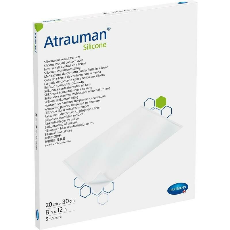 ATRAUMAN Silicone steril 20x30 cm Kompressen